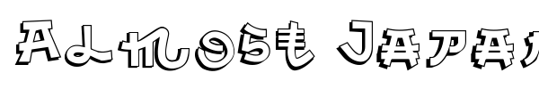 Almost Japanese Comic font preview
